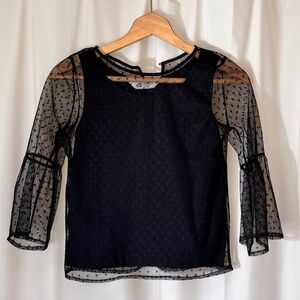 h&m girls long sleeve blouse nwot 10-12y